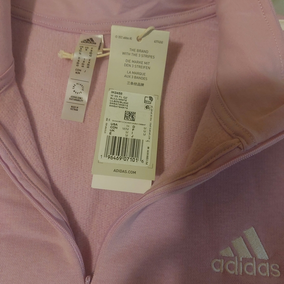 Adidas Pink Pullover Crop Top - Picture 2 of 2